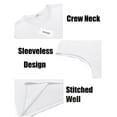 thumbnail image 6 of COOFANDY Men Casual Sleeveless Tank Top Cotton Gym Muscle Tee Shirts Casual Summer Tanks White, 6 of 7