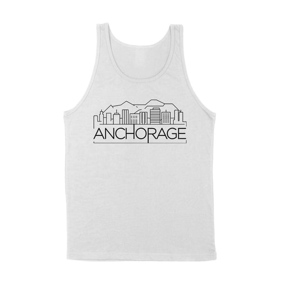 Skyline Anchorage Tank Top Unisex Large White