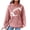 Pink, variant on Womens Game Day Sweatshirt Cute Football Graphic Crewneck Hoodie Fall Casual Comfy Waffle Knit Long Sleeve Hooded Sweatshirt with Kangaroo Pocket Army Green S