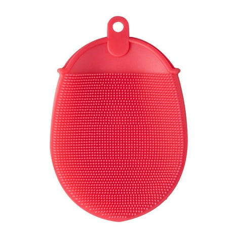 

Multifunction Silicone Cleaning Brush for Kitchen Wearable Heat-Resistant Brush Red