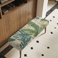 thumbnail image 3 of FKELYI Retro Tropical Palm Leaf Print Bench Cover Stretchy Dining Bench Covers with Elastic Band Washable Furniture Protective Slipcover for Hotel Living Room Bedroom, 3 of 7