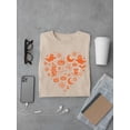 thumbnail image 3 of Halloween Witch and Ghost Heart Design Graphic - Men's T-shirt, 3 of 4