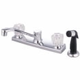 thumbnail image 2 of Kingston Brass GKB122  GKB122 Water Saving Americana Centerset Kitchen Faucet with Acrylic Handle and Side Sprayer, Chrome, 2 of 3