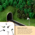 thumbnail image 6 of chidgrass Model Railway Lamp Outdoor Miniature 1:87 Scale Streetlight Simple Accessories Single-Head Crafts LED Park Light Building Type A Green, 6 of 6