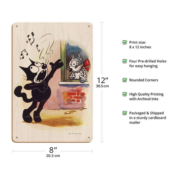 Felix The Cat - Vintage Cartoon by Otto Messmer c.1920s - 8 x 12