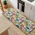 thumbnail image 5 of Colorful Mushroom Plant Light Blue Pattern Kitchen Rug Mat,Kitchen Runner Rugs Non Skid Washable,Decorative Kitchen Floor Mats for Kitchen,Sink,Laundry,17"x47.2", 5 of 7
