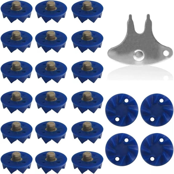 Multifunctional Sports Cricket Shoe Spikes Screw-in Cricket Spikes with Spanner