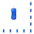 thumbnail image 3 of Naiovety Bolsa de agua para exteriores de 480ml, para acampar, senderismo, deportes, bolsa para beber, plegable, para viajes, turista, bebida Azul oscuro 10piezas, 3 of 6
