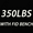 350LB Set with FID Weighted Bench, variant on Mikolo Rubber Hex Dumbbell Set, Option in 350lbs, Strength Training Weight Set Home Gym