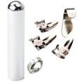 thumbnail image 1 of Miangastore Stainless Steel Finger Slider Bars Metal Guitar Picks 1 Set, 1 of 9
