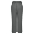 thumbnail image 6 of Wide Pants, Audhol Womens Casual Wide Leg Dress Pants High Waist Tailored Down Trousers with Pockets Womens office Pants Grey XL, 6 of 8