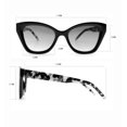 thumbnail image 2 of Martha Stewart Women's MS214 Vintage UVA and UVB Protective Cat Eye Fashion Sunglasses, 52mm, 2 of 3