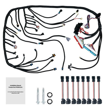4L60E Engine Wiring Harness LS Swap Standalone Wire Compatible with 1997-2006 GM DBC LS1 4.8L 5.3L 6.0L Vortec Engines W/4L60E Transmission Drive by Cable