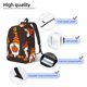 thumbnail image 3 of Disketp Fall Gnomes print Canvas Backpack Lightweight Travel Daypack Student Rucksack Laptop Backpack-, 3 of 5