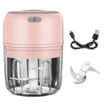 thumbnail image 2 of Electric Mini Food Chopper,Electric Garlic Processor,Mini Baby Supplementary Food Blender, Wireless Portable Waterproof Usb Charging Food Mixer, 2 of 5