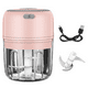thumbnail image 1 of Mini picadora de alimentos eléctrica, procesador de ajo eléctrico, mini licuadora de alimentos suplementarios para bebés, batidora de alimentos con carga USB impermeable portátil inalámbrica, 1 of 5