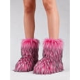 thumbnail image 2 of Women's Winter Faux Fur Padded Snow Boots Round Toe Suede Booties Flat Heel Slip-On Stylish Outdoor/Indoor Fashion Warm Comfortable Shoes 2026, 2 of 2