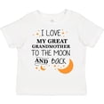 thumbnail image 3 of Inktastic I Love My Great Grandmother to the Moon and Back Boys or Girls Toddler T-Shirt, 3 of 5