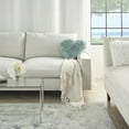 thumbnail image 4 of Nourison Frame Heart Shag Decorative Throw Pillow, 18" x 18", Celadon, 4 of 5
