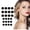 Black, variant on 12 Set Alloy Round-Cut White Cubic Zirconia Stud Earrings, Simulated Diamond Studs Hypoallergenic Jewelry Valentine's Day Gift