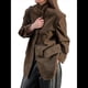 thumbnail image 3 of Chaqueta de Gamuza Y2k, Abrigo de Piel Sintética Marrón, Moda Femenina de Otoño, Abrigo de Gran Tamaño con Bolsillos Antiguos. Café M, 3 of 10