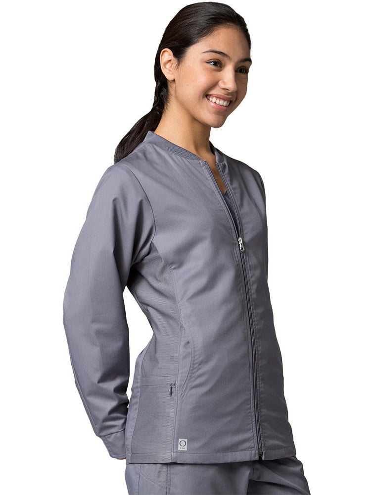 EON EON Women's COOLMAX® Mesh Panel Solid Scrub Jacket