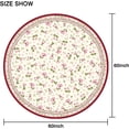 thumbnail image 2 of Pink Roses Tablecloth, Rosette Tablecover,Wrinkle Resistant and Washable Perfect for Kitchen,Dining Room,Outdoor,Picnic,Patio,Party,Round60x60 inch, 2 of 4