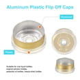 thumbnail image 3 of Uxcell Tapas de Flip Off de 13 mm 200PCS Sellos Sin Rebabas Tapas de Flip Off para Frascos de Vidrio Botellas Liofilizadas, Transparente/Dorado Verde, 3 of 6
