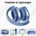 thumbnail image 5 of GASYESOY Y01 Bluetooth Headphones Wireless over Ear Noise Cancelling Headphones,36H Playtime Hi-Res Audio Foldable Lightweight for Travel, Home Office, Sport, Cellphone, PC Blue, 5 of 9