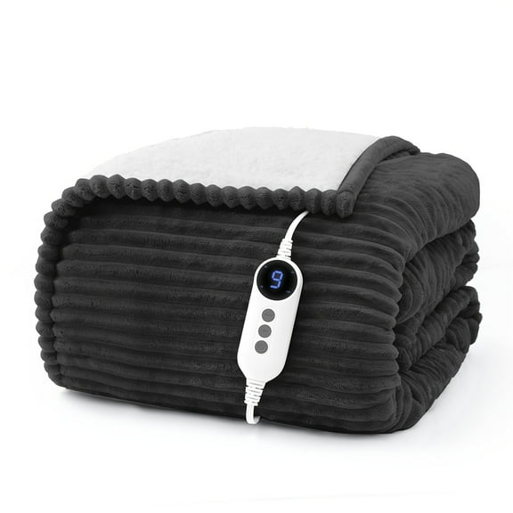 Electric Blanket Made of Fleece And Lambskin Flannel.