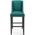thumbnail image 6 of Hawthorne Collections 30.5" Fabric Upholstered Bar Stool in Teal (Set of 2), 6 of 7
