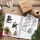 thumbnail image 5 of Sellos de goma transparentes con diseño de árbol de Navidad, muñeco de nieve, Papá Noel, copo de nieve, música rock. Sellos de silicona transparentes reutilizables., 5 of 9
