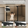 thumbnail image 5 of Baby Safety Gate, 36" Extra Tall, 29.5-48.8" Wide Baby Gate for Stairs and Doorway, Gate for 6 to 36 Months Old ,Black, 5 of 6