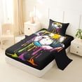 thumbnail image 2 of Erosebridal Watercolor Ice Cream Football Kids Twin Sheet Sets,Soccer Sport Games Ball Lover Bedding 3-Piece, 2 of 6