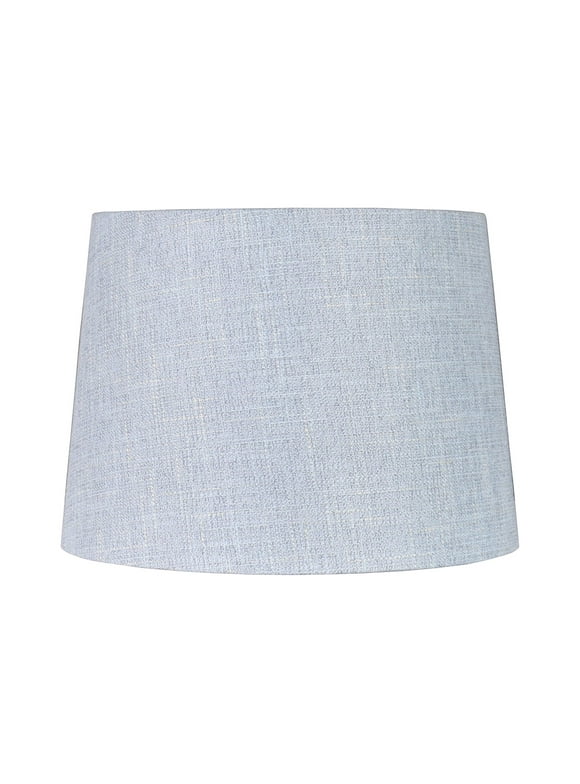 Simplee Adesso Blue Fabric Uno Lamp Shade, 10"H x 14"D, Transitional, Adult Office, Dorm Room Use