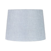 Simplee Adesso Blue Fabric Uno Lamp Shade, 10"H x 14"D, Transitional, Adult Office, Dorm Room Use