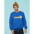 thumbnail image 2 of Retro Dippin' Dots Ice Cream Stripes - Cool Summer Graphic Men's Sweatshirt, 2 of 4