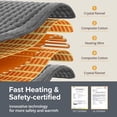 thumbnail image 5 of Heating Pad for Back Fatigue Relief, 33" X 17" XXX-Large Heating Pads for Cramps,Electric Heating Pad XL with 6 Fast Heating Settings,Moist Dry Heat Options,Auto-Off,Machine Washable, 5 of 9