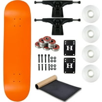 Moose Complete Skateboard Neon Orange 7.75" With Black Trucks and White Wheels