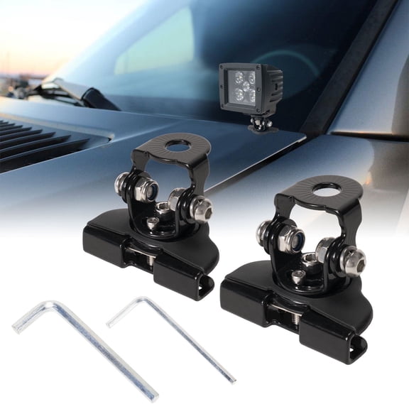 Universal Adjustable LED Light Bar Mounting Brackets 304 Stainless Steel 2 Pack