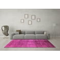 thumbnail image 3 of Ahgly Company Indoor Square Solid Pink Modern Area Rugs, 5' Square, 3 of 4