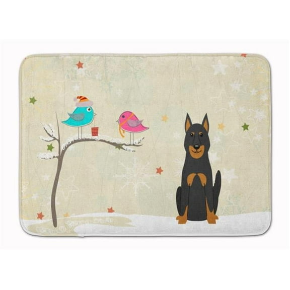 Christmas Presents Beauce Shepherd Dog Machine Washable Memory Foam Mat