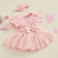 thumbnail image 4 of Taybagh Dress for Girls Formal Party Tutu Dress with Headband Princess Baby Girls Clothes Birthday, 4 of 9
