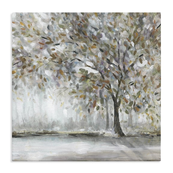 Stupell Industries Rustic Lodge Woodland Nature Tree Canvas Art, 17 x 17, by Carol Robinson