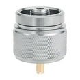 thumbnail image 1 of TFixol Adaptateur Compact de Propane vers Réservoir de Gaz Plat pour Cuisinières Extérieures - Outil de Conversion en Alliage d'Aluminium Argenté et Laiton, 1 of 7