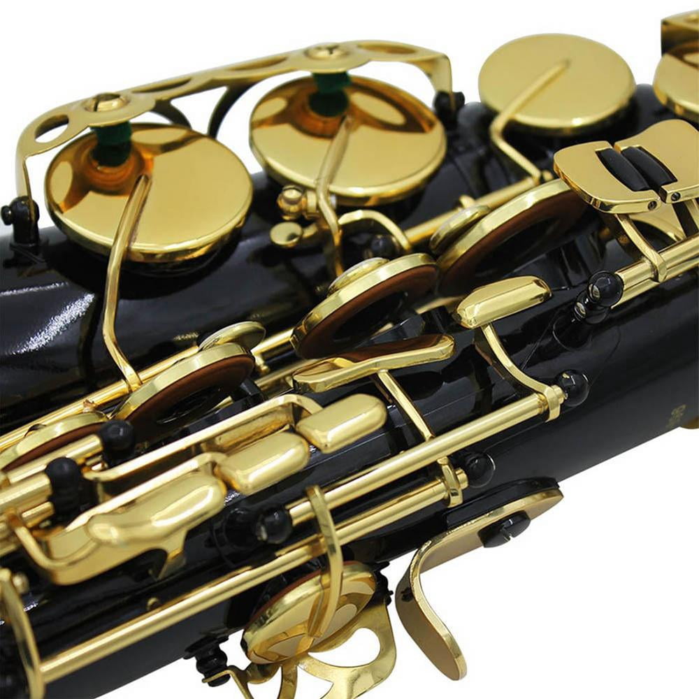 Golden Alto Saxophone Good Sound Quality Brass Engraved Alto Sax Wind & Woodwinds Saxophones with Adjustable Strap and Case gorgeously