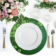 thumbnail image 3 of GZHJMY St. Patrick's Day Braided Round Placemats Set of 4 Round PVC Woven Place Mats Indoor Washable for Kitchen Dining Tables 15 inch Heat Resistant Round Table Mats, 3 of 7