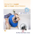 thumbnail image 3 of Miaocao Supet Inflatable Dog Cone Collar Alternative After Surgery, Doggie Neck Donut Collar Recovery ECollar for Post Surgery, Soft Dog Cone for Small Medium Puppies Cats, 3 of 7