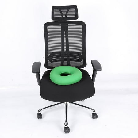 Yosoo Inflatable Round Chair Pad Hip Support Hemorrhoid Seat Cushion  With Pump(Green), Chair Pad, Chair