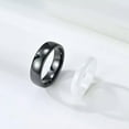 thumbnail image 5 of 4mm/6mm White/Black Ceramics Band Men Women's Wedding Engagement Ring Size 6-12, 5 of 9
